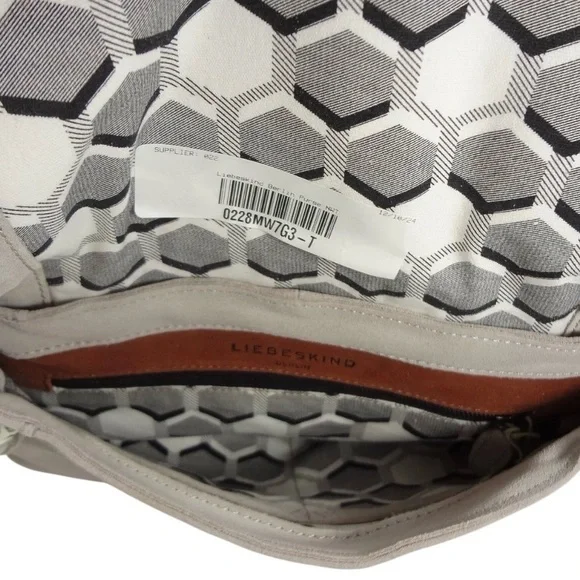 Liebeskind Hyena Grey Light Taupe Suede - Leather Studded Shoulder Bag - Purse - Picture 7 of 14